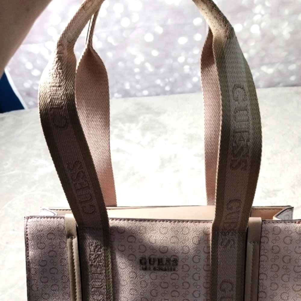 Guess Blush Monogram Tote - image 5